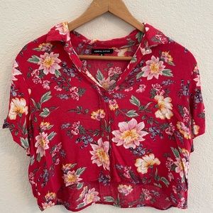 Floral button up